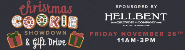1st Annual Christmas Cookie Showdown & Gift Drive sponsored by The Taproom by Hellbent Brewing