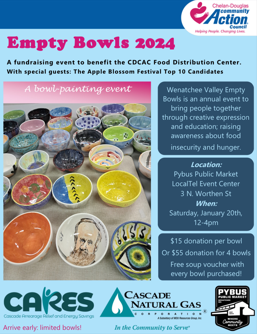 Empty Bowls 2024 Pybus Public Market