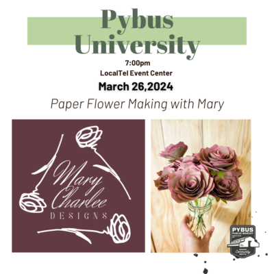 Pybus University - Paper Flower Making With Mary