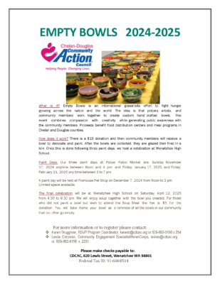 Empty Bowls - Chelan/Douglas Community Action Council